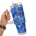 personalized buffalo bills bold diamonds blue curved tumbler best selling.webp