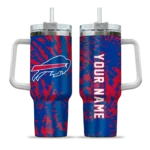 personalized buffalo bills burst swirl blue curved tumbler best selling.webp
