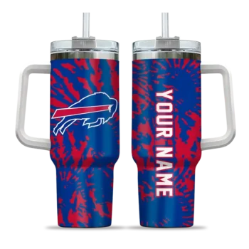 personalized buffalo bills burst swirl blue curved tumbler best selling.webp