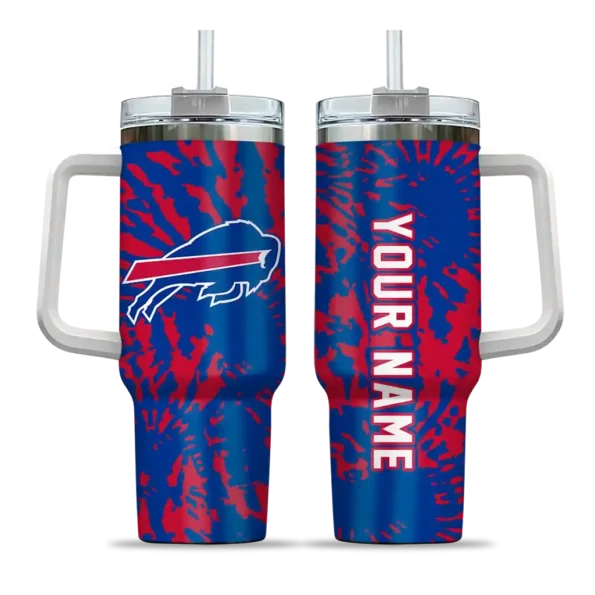 personalized buffalo bills burst swirl blue curved tumbler best selling.webp
