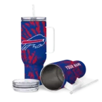 personalized buffalo bills burst swirl blue curved tumbler best selling.webp