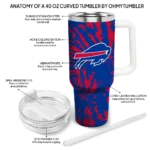 personalized buffalo bills burst swirl blue curved tumbler best selling.webp