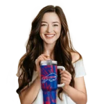 personalized buffalo bills burst swirl blue curved tumbler best selling.webp
