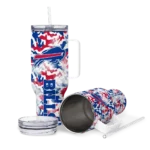 personalized buffalo bills camo mashup blue white curved tumbler best selling.webp