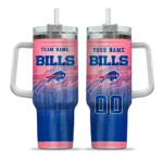 personalized buffalo bills gradient dots blue curved tumbler best selling.webp