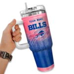 personalized buffalo bills gradient dots blue curved tumbler best selling.webp