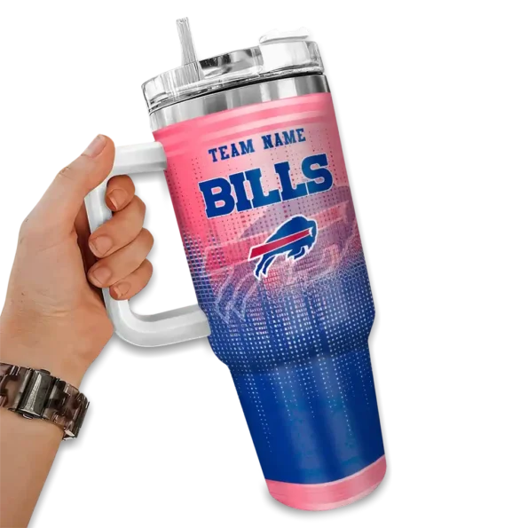 personalized buffalo bills gradient dots blue curved tumbler fashion forward.webp