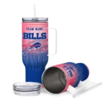 personalized buffalo bills gradient dots blue curved tumbler best selling.webp