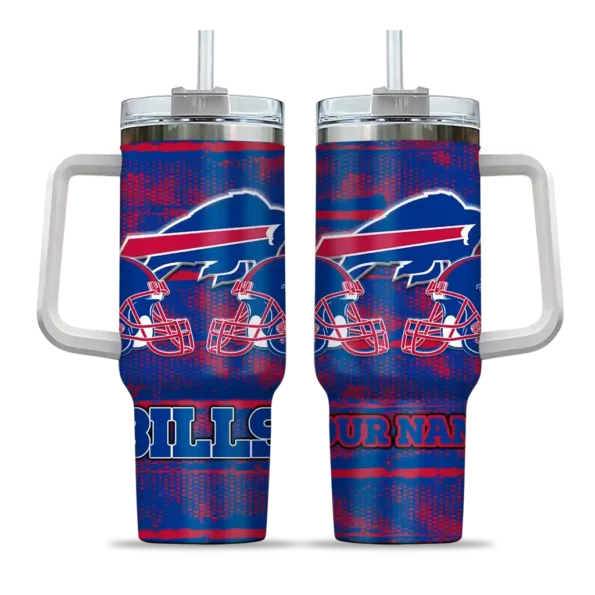 personalized buffalo bills honey streaks blue curved tumbler best selling.webp