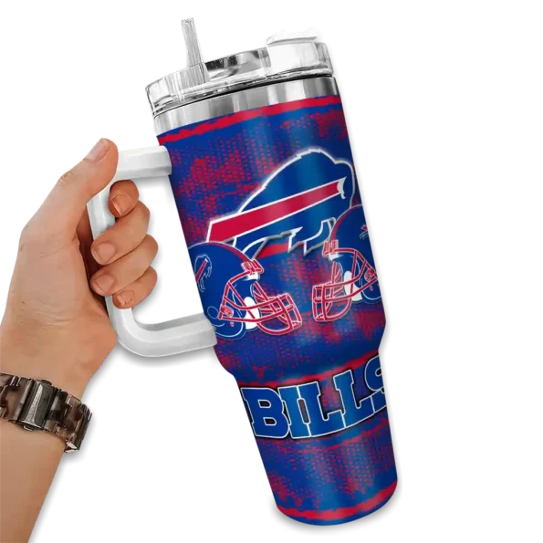 personalized buffalo bills honey streaks blue curved tumbler fashion forward.webp