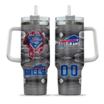 personalized buffalo bills superman shield blue gray curved tumbler best selling.webp