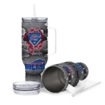 personalized buffalo bills superman shield blue gray curved tumbler best selling.webp