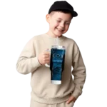personalized carolina panthers hexagon armor blue curved tumbler best selling.webp