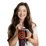 personalized chicago bears bullseye drips blue curved tumbler best selling.webp