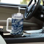 personalized dallas cowboys abstract paths blue curved tumbler best selling.webp