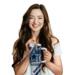 personalized dallas cowboys arrow burst blue curved tumbler best selling.webp