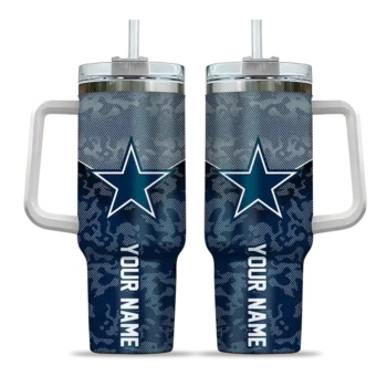 personalized dallas cowboys chevron stripe blue curved tumbler best selling.webp