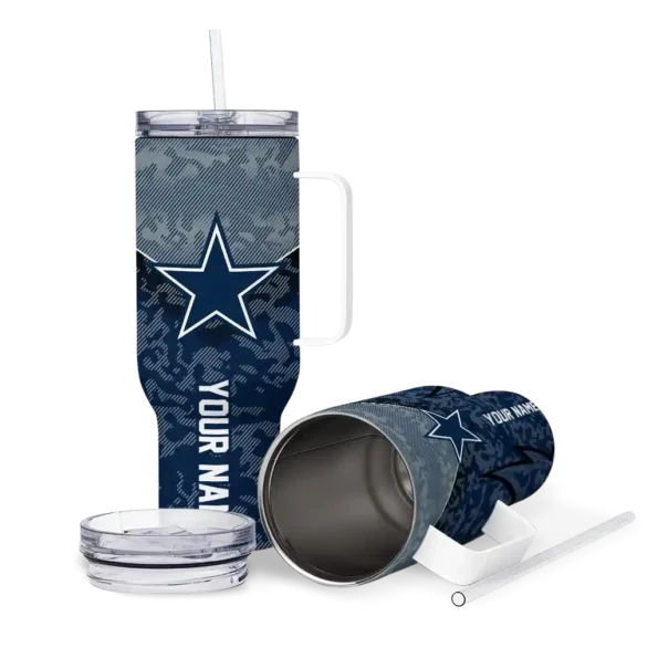 personalized dallas cowboys chevron stripe blue curved tumbler high quality.webp