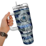personalized dallas cowboys marbled stripes blue curved tumbler best selling.webp
