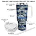 personalized dallas cowboys marbled stripes blue curved tumbler best selling.webp