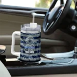 personalized dallas cowboys marbled stripes blue curved tumbler best selling.webp