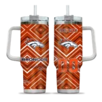 personalized denver broncos bold diamonds orange curved tumbler best selling.webp