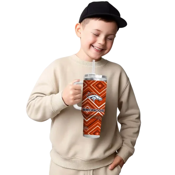 personalized denver broncos bold diamonds orange curved tumbler latest model.webp