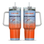 personalized denver broncos gradient dots orange curved tumbler best selling.webp
