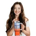 personalized denver broncos gradient dots orange curved tumbler best selling.webp