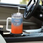 personalized denver broncos gradient dots orange curved tumbler best selling.webp