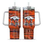 personalized denver broncos honey streaks orange curved tumbler best selling.webp