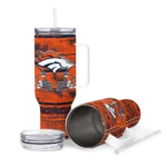personalized denver broncos honey streaks orange curved tumbler best selling.webp