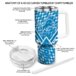 personalized detroit lions chevron angle blue curved tumbler best selling.webp