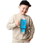 personalized detroit lions geometric prism blue curved tumbler best selling.webp