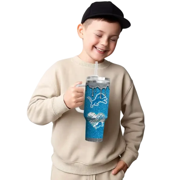 personalized detroit lions heart helmet motif blue curved tumbler latest model.webp
