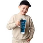 personalized detroit lions hexagon armor blue curved tumbler best selling.webp