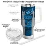 personalized detroit lions hexagon armor blue curved tumbler best selling.webp