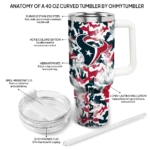 personalized houston texans camo mashup blue white curved tumbler best selling.webp