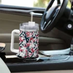 personalized houston texans camo mashup blue white curved tumbler best selling.webp