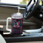 personalized houston texans honey streaks blue curved tumbler best selling.webp