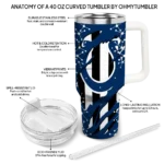 personalized indianapolis colts claw cut blue black curved tumbler best selling.webp