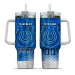 personalized indianapolis colts geometric prism blue curved tumbler best selling.webp
