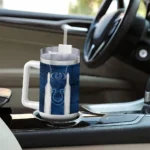 personalized indianapolis colts hexagon armor blue curved tumbler best selling.webp