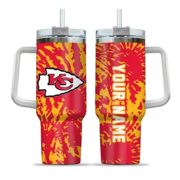 personalized kansas city chiefs burst swirl red curved tumbler best selling.webp
