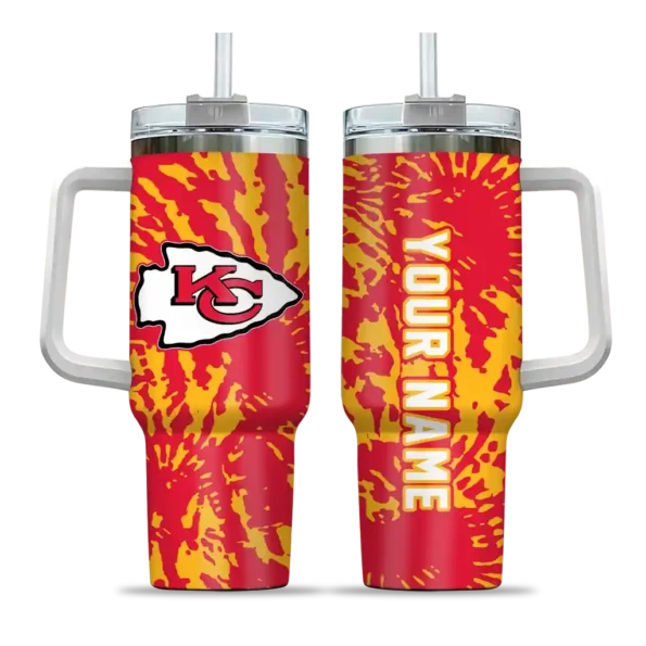 personalized kansas city chiefs burst swirl red curved tumbler best selling.webp