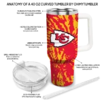 personalized kansas city chiefs burst swirl red curved tumbler best selling.webp