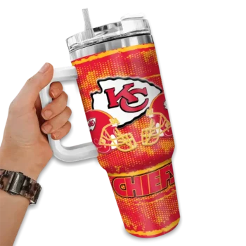 personalized kansas city chiefs honey streaks red curved tumbler fashion forward.webp