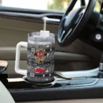 personalized kansas city chiefs superman shield red gray curved tumbler best selling.webp