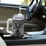 personalized las vegas raiders chevron angle black curved tumbler best selling.webp