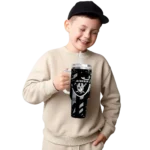 personalized las vegas raiders claw cut black curved tumbler best selling.webp